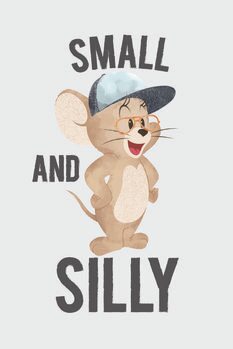 Impressão de arte Tom e Jerry - Small and silly