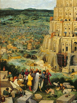 Reprodução do quadro Tower of Babel, 1563 (oil on panel)
