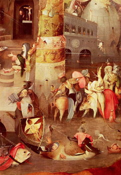 Fine Art Print Triptych of the Temptation of St. Anthony, detail of the lower right hand side