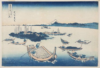 Reprodução do quadro Tsukuda-jima