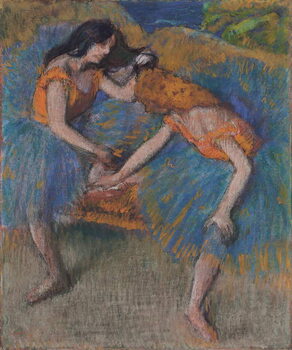 Reprodução do quadro Two Dancers with Yellow Corsages, c.1902