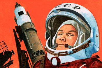 Fine Art Print Unidentified Russian cosmonaut