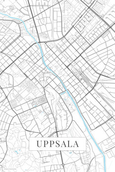 Map Uppsala white