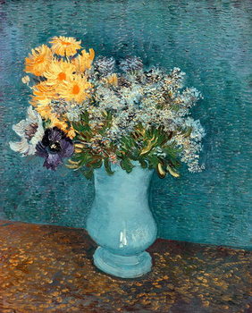 Taidejäljennös Vase of Flowers, 1887
