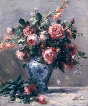 Reprodução do quadro Vase of Roses