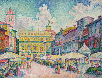 Fine Art Print Verona Market, 1909