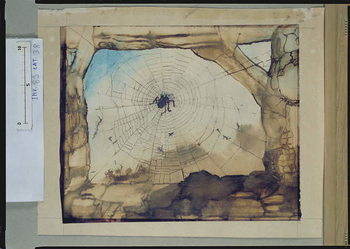 Fine Art Print Vianden through a Spider's Web