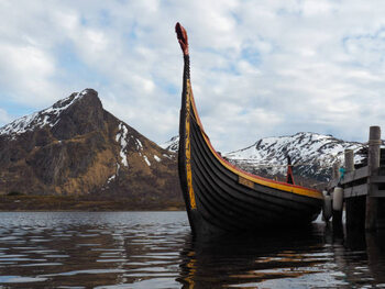 Art Poster Viking ship.