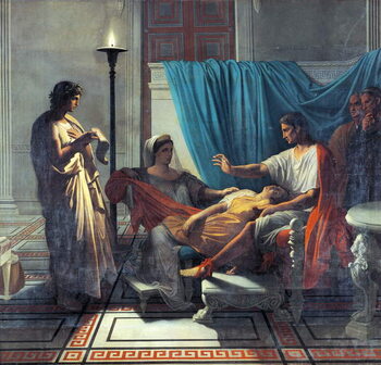 Reprodução do quadro Virgil Reading Aeneid to Augustus, Octavia, and Livia