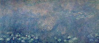 Reprodução do quadro Waterlilies: Two Weeping Willows, centre left section