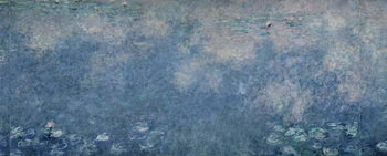Reprodução do quadro Waterlilies: Two Weeping Willows, centre right section