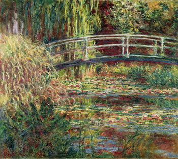 Taidejäljennös Waterlily Pond: Pink Harmony, 1900