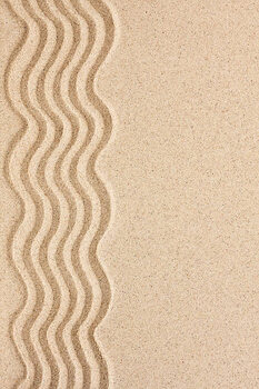 Illustration Wavy sand with space for text