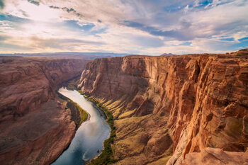 Impressão de arte wide angle view of grand canyon