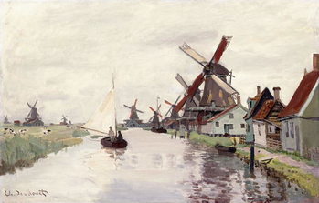 Fine Art Print Windmill in Holland, 1871