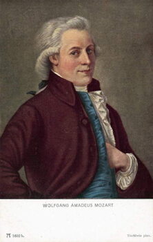 Reprodução do quadro Wolfgang Amadeus Mozart