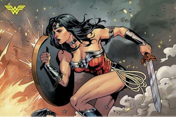 Impressão de arte Wonder Woman - Comics