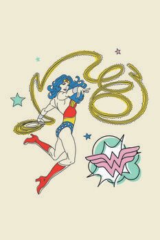 Impressão de arte Wonder Woman - Sketch art