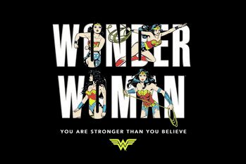 Taidejuliste Wonder Woman - You are strong