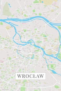 Map Wroclaw color