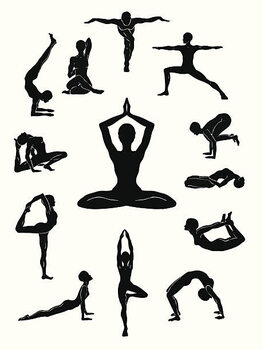 Illustration Yoga positions