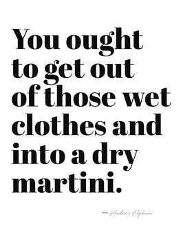 Ilustração you ought to get out of those wet clothes