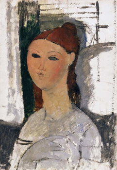 Reprodução do quadro Young Woman, Seated, c.1915