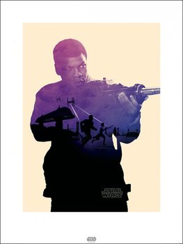 Impressão artística Star Wars Episode VII: The Force Awakens - Finn Tri