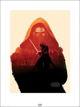 Impressão artística Star Wars Episode VII: The Force Awakens - Kylo Ren Tri