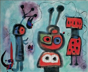 Impressão artística The Bird with a Calm Look Its Wings in Flames, 1952