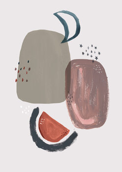 Ilustração Abstract moon