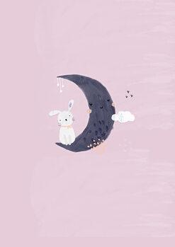 Ilustração Baby girl bunny