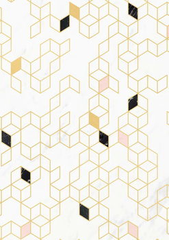 Reprodução do quadro Keziah Gold and Marble