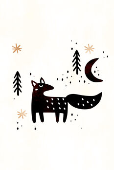 Ilustração Little Winter Fox
