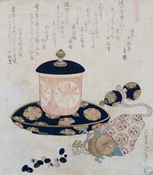 Reprodução do quadro A Pot of Tea and Keys, 1822