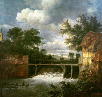 Reprodução do quadro A Watermill