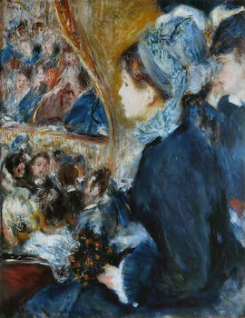 Reprodução do quadro At the Theatre (La Premiere Sortie), 1876-7