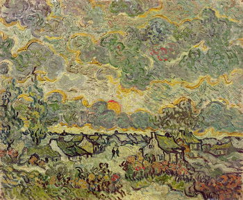Reprodução do quadro Autumn landscape, 1890