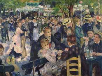 Reprodução do quadro Ball at the Moulin de la Galette, 1876