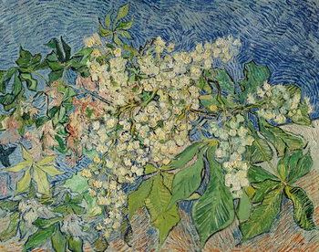 Reprodução do quadro Blossoming Chestnut Branches, 1890