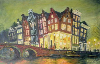 Reprodução do quadro Bright Lights, Amsterdam, 2000