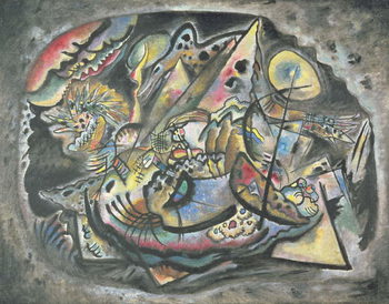 Reprodução do quadro Composition: The Grey Oval, 1917