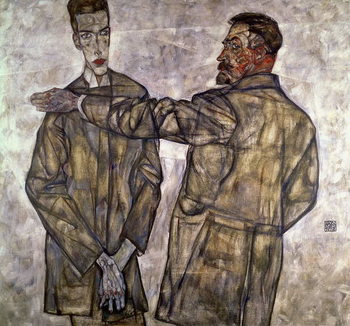 Reprodução do quadro Double Portrait of Otto and Heinrich Benesch, 1913