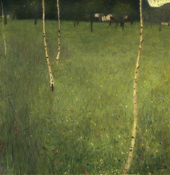 Reprodução do quadro Farmhouse with Birch Trees, 1900