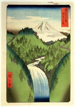 Reprodução do quadro Fuji from the Mountains of Isu, No.22 from the series '36 Views of Mt.Fuji' ('Fuji Saryu Rokkei'),