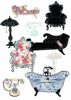 Reprodução do quadro Furniture, 2013