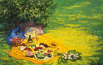 Reprodução do quadro Golden Picnic, 1986
