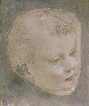 Reprodução do quadro Head of a Child