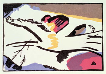 Reprodução do quadro Horse, from 'Der Blaue Reiter', 1911