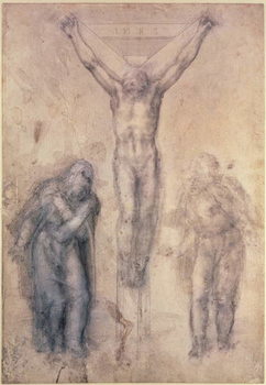 Reprodução do quadro Inv.1895-9-15-509 Recto W.81 Study for a Crucifixion